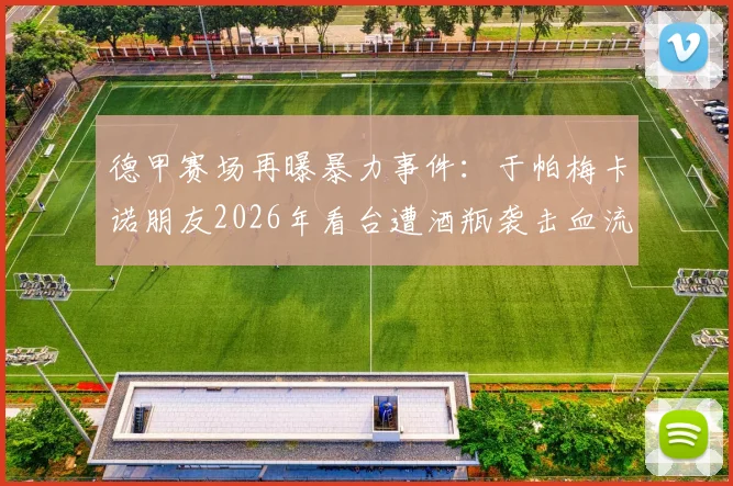 德甲赛场再曝暴力事件:于帕梅卡诺朋友2026年看台遭酒瓶袭击血流满面,球场安全引担忧